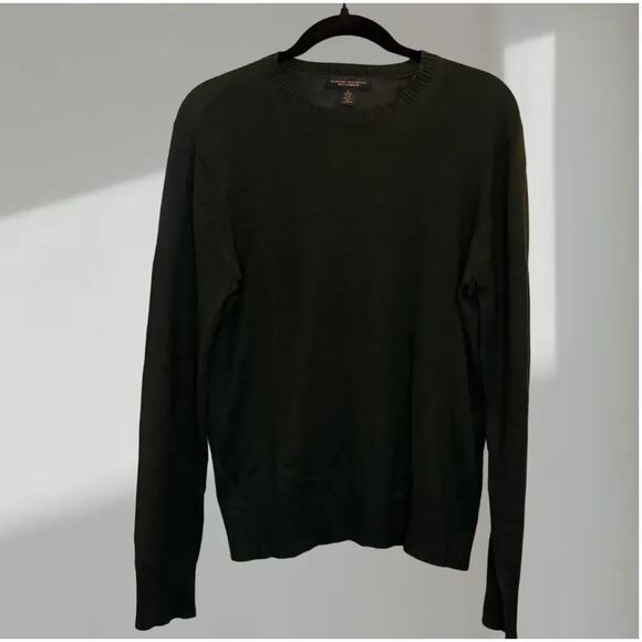Banana Republic Silk-Cashmere Crewneck Sweater – Dark Green (Men’s S) - Picture 1 of 5